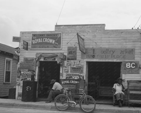 Williams Grocery With Soda Signs 8x10 Reprint Of Old Photo - Photoseeum