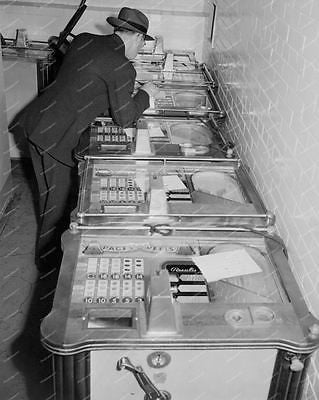 Paces Reels Console Slot Machine w Bagatelle Plunger 8x10 Reprint Of Old Photo - Photoseeum