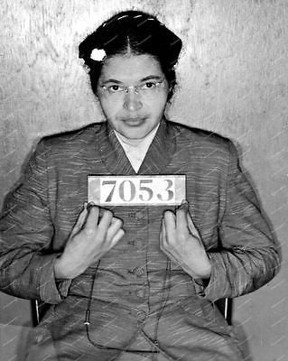 Rosa Parks Police Mug Shot Vintage 8x10 Reprint Of Old Photos - Photoseeum