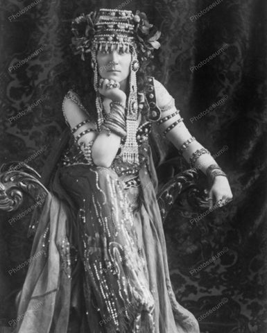 Egyptian Costume 1902 Vintage 8x10 Reprint Of Old Photo - Photoseeum