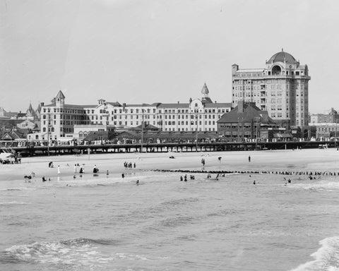Hotel Traymore Atlantic City 1915 Vintage 8x10 Reprint Of Old Photo - Photoseeum