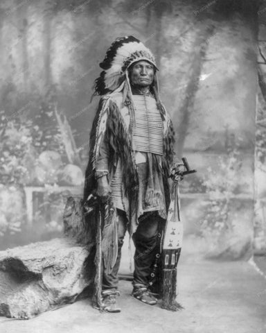 Sioux Indian 1899 Vintage 8x10 Reprint Of Old Photo - Photoseeum