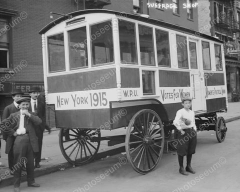 Women's Suffrage Wagon 1915 New York  8x10 Reprint Of Old Photo - Photoseeum