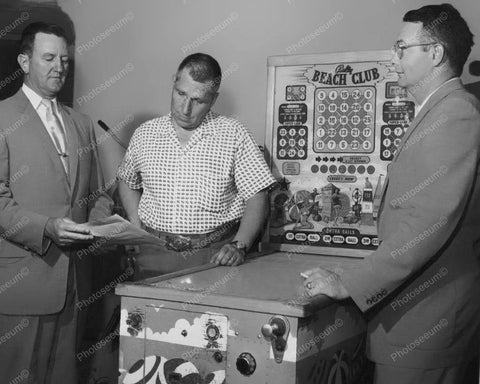 Bally Beach Club Bingo Pinball Machine Vintage 8x10 Reprint Of Old Photo - Photoseeum
