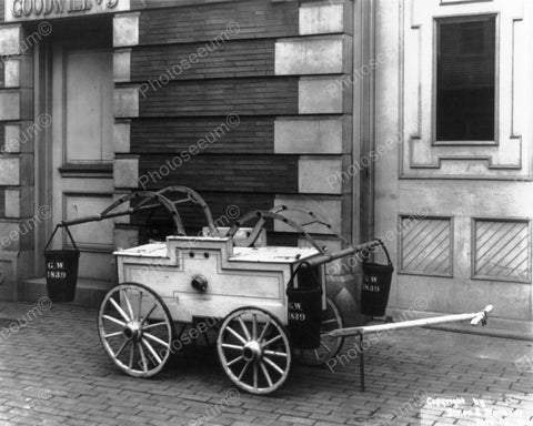 Antique Fire Wagon Early 1911 8x10 Reprint Of Old Photo - Photoseeum
