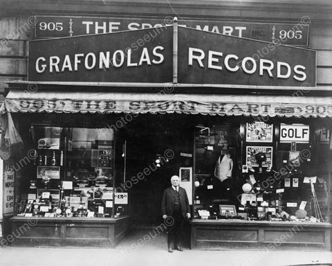 Granfonolas Record Store Vintage 8x10 Reprint Of Old Photo - Photoseeum