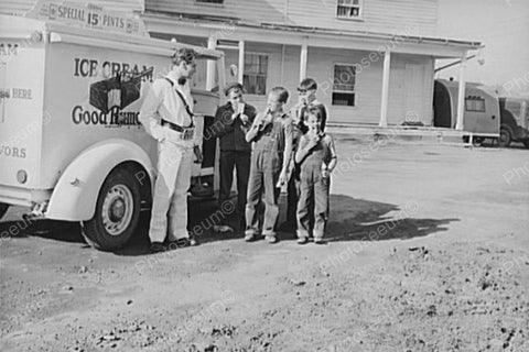 Good Humor Ice Cream Man & Happy Boys! 4x6 Reprint Of Old Photo - Photoseeum