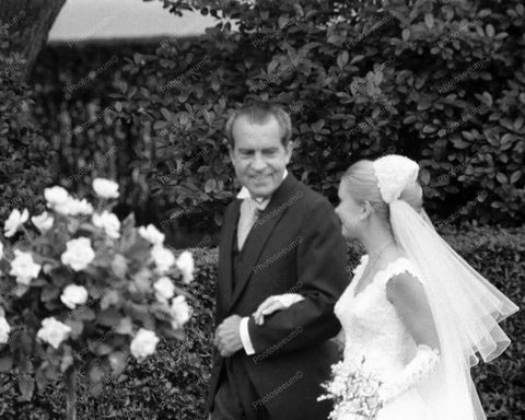 President Nixon &  Daughter Wedding 8x10 Reprint Of Old Photo - Photoseeum