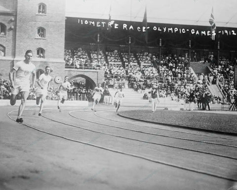 110 Metre Race Olympic Games 1912 Vintage 8x10 Reprint Of Old Photo - Photoseeum