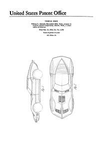 USA Patent 1960's Corvette Mako Shark Stingray Drawings 1 - Photoseeum