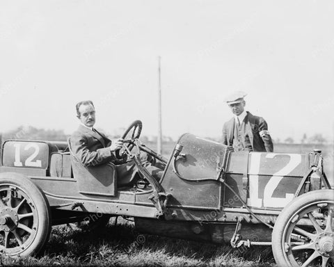 Race Car #12 1915 Vintage 8x10 Reprint Of Old Photo - Photoseeum