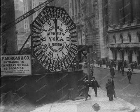 Gigantic YMCA Street Clock New York 8x10 Reprint Of Old Photo - Photoseeum