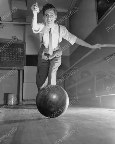 Blind Bowling 1944 Vintage 8x10 Reprint Of Old Photo - Photoseeum