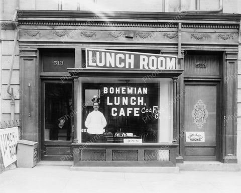 Bohemian Lunch Cafe Vintage 8x10 Reprint Of Old Photo - Photoseeum