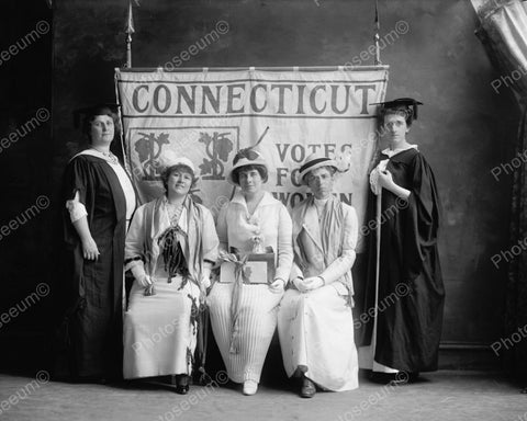 Connecticut Votes For Women Vintage Suffragette 8x10 Reprint Of Old Photo - Photoseeum