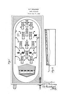 USA Patent Bally Proto Automat Pinball 1930's Drawings - Photoseeum