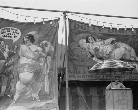Coney Island Freak Show Dolly Dimple 1930s Old Photo - Photoseeum