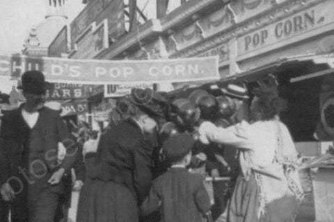 Coney Island Popcorn Stand Luna Park 4x6 Reprint Of 1920 Old Photo - Photoseeum