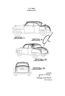 USA Patent Chrysler Automobile 1950's Drawings - Photoseeum