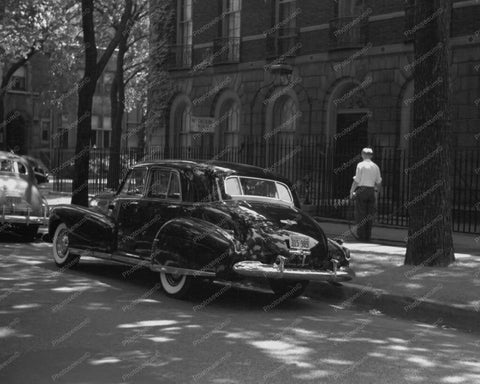 Black Cadillac 1940s On Chicago Street 8x10 Reprint Of Old Photo - Photoseeum
