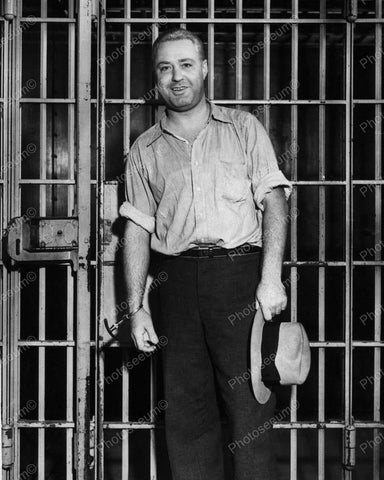 Gangster Machine Gun Kelly Alcatraz Jail Cell 8x10 Reprint Of Old Photo - Photoseeum