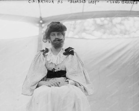 CA Arthur Bearded Lady Society Circus 8x10 Reprint Of Old Photo - Photoseeum