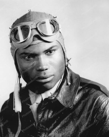 African American Pilot Tuskegee Airmen WWII 8x10 Reprint Of Old Photo - Photoseeum