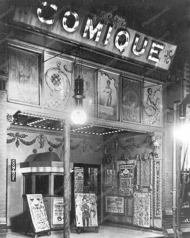 Comique Nickelodeon Theater Toronto Ontario 1910 Vintage 8x10 Reprint Old Photo - Photoseeum