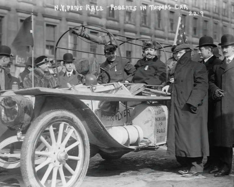 Auto Car Ready To Race 1908 Vintage 8x10 Reprint Of Old Photo - Photoseeum