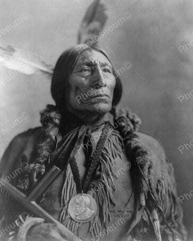 Chief Wolf Robe Nickle 1904 Vintage 8x10 Reprint Of Old Photo - Photoseeum