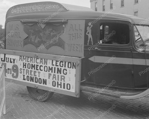 American Legion Street Fair Truck Vintage 8x10 Reprint Of Old Photo - Photoseeum
