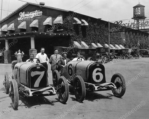 Two Antique Race Cars 1920 Lexington's 8x10 Reprint Of Old Photo - Photoseeum