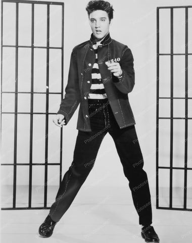 Elvis Presley On Stage Jail House Rock 8x10 Reprint Of Old Photo - Photoseeum