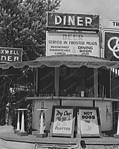 Diner On U.S. Highway Maryland Vintage 8x10 Reprint Of Old Photo - Photoseeum