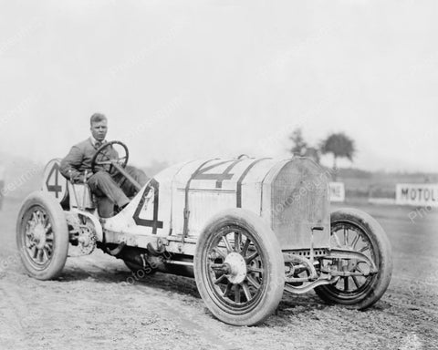 Race Car # 4 June 1912 Vintage 8x10 Reprint Of Old Photo - Photoseeum