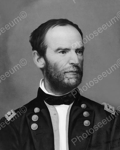 General William Sherman 1865 Vintage 8x10 Reprint Of Old Photo - Photoseeum