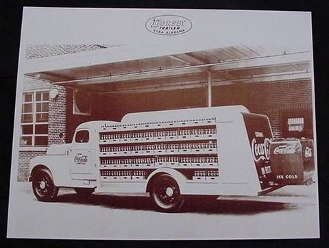 Coca Cola Alabama Bottling Delivery Truck Sepia Card Stock Photo 1940s - Photoseeum