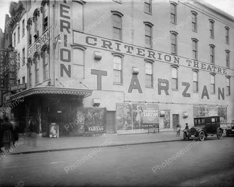 Criterion Theatre Showing Tarzan 1900s 8x10 Reprint Of Old Photo - Photoseeum