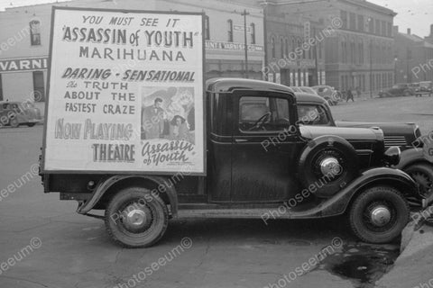 Assassin Of Youth Marihuana Poster Truck 1938 Vintage 8x10 Reprint Of Old Photo - Photoseeum