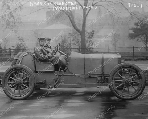 Vanderbilt Auto Race American Roadster 1909 Vintage 8x10 Reprint Of Old Photo - Photoseeum