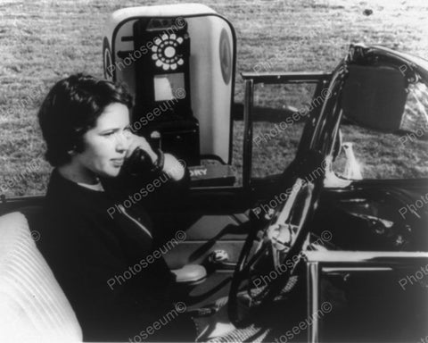 Drive In Telephone Lady Chats Away Vintage 1900s Reprint 8x10 Old Photo - Photoseeum