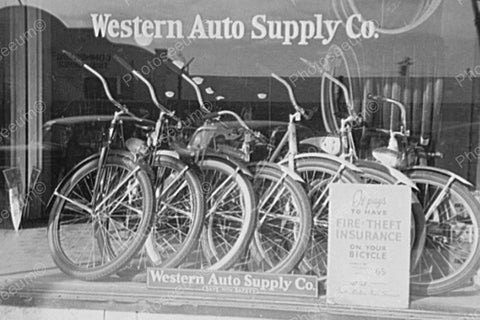 Bike Insurance Nostalgic Window Display 4x6 Reprint Of Old Photo - Photoseeum