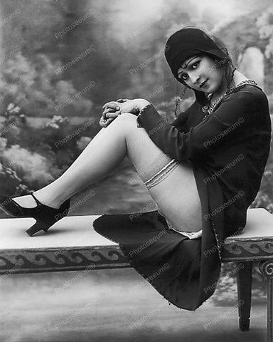 Sexy 1920s Flapper Girl Vintage 8x10 Reprint Of Old Photo - Photoseeum