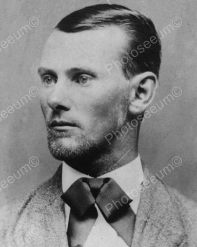 Jesse James 1882 Close Up Portrait 8x10 Reprint Of Old Photo - Photoseeum