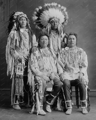 Crow Indian Group 8x10 Reprint Of Old Photo - Photoseeum