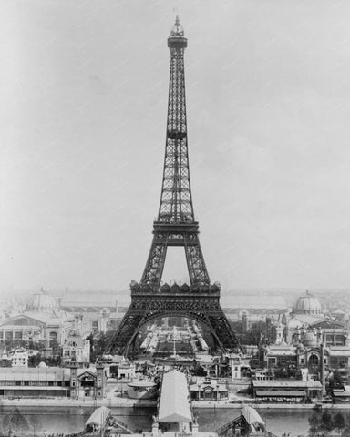 Eiffel Tower Paris Exposition 1889 Vintage 8x10 Reprint Of Old Photo 2 - Photoseeum