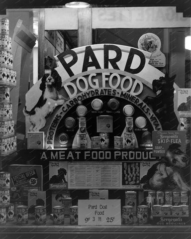 Pard Dog Food Window 8x10 Reprint Of Old Photo - Photoseeum