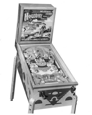 Chicago Coin Holiday Pinball Machine 8x10 Reprint Of Old Photo - Photoseeum