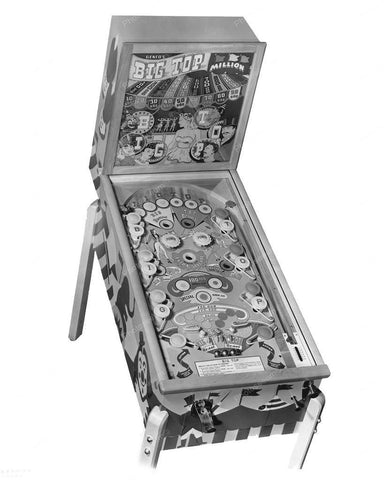 Genco Big Top Pinball Machine 1949 8x10 Reprint Of Old Photo - Photoseeum