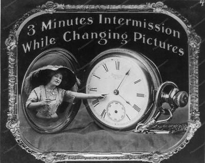 Intermission Screen Theater 3 Mins 1912 Vintage 8x10 Reprint Of Old Photo - Photoseeum